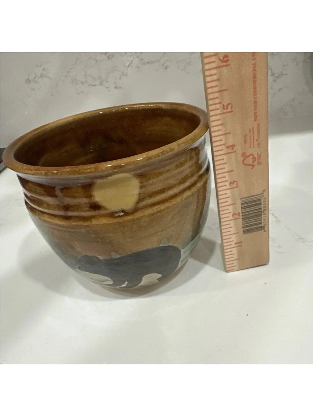 Black Bear Pottery Dip Chiller Jones Pottery Gatlinburg, TN Smoky Mountains